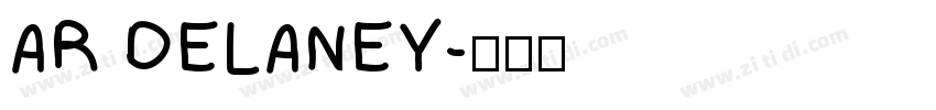 AR DELANEY字体转换